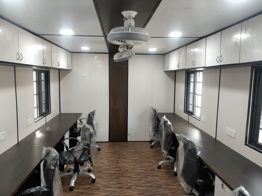 inside view of Portable office cabin