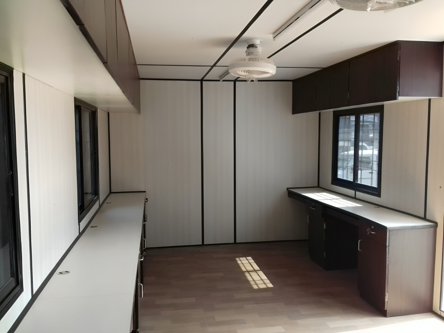 office cabin with interior